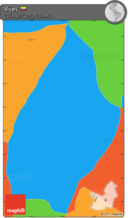 Political Simple Map of Vijes
