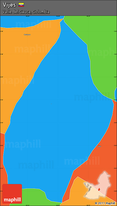 Political Simple Map of Vijes