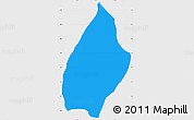 Political Simple Map of Vijes, single color outside