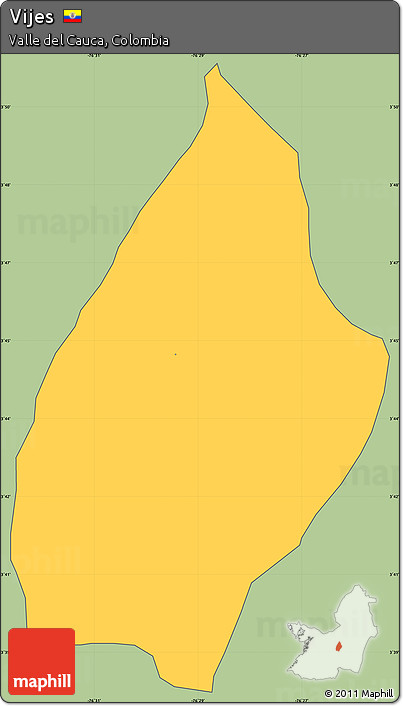 Savanna Style Simple Map of Vijes, cropped outside