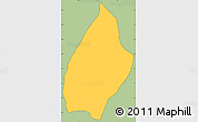 Savanna Style Simple Map of Vijes, cropped outside