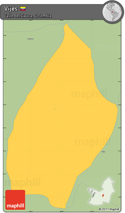 Savanna Style Simple Map of Vijes