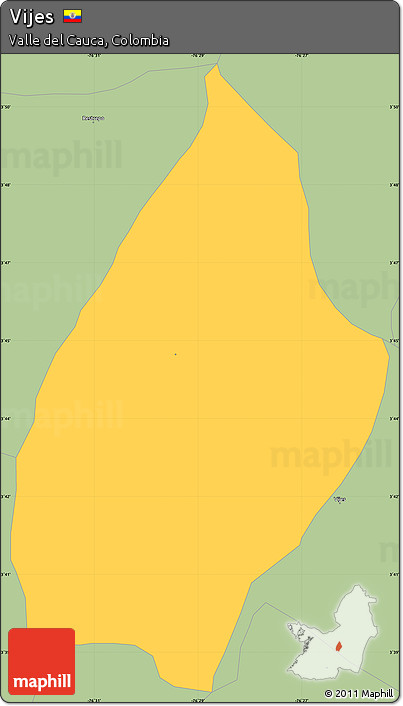 Savanna Style Simple Map of Vijes