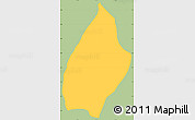 Savanna Style Simple Map of Vijes, single color outside