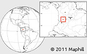 Blank Location Map of Zarzal