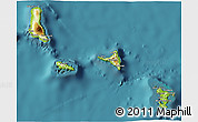 Physical 3D Map of Comoros, satellite outside