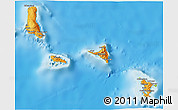 Political Shades 3D Map of Comoros, physical outside