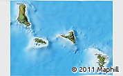 Satellite 3D Map of Comoros, shaded relief outside