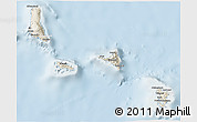 Shaded Relief 3D Map of Comoros, lighten