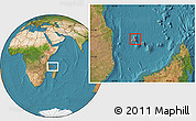 Satellite Location Map of Grand Comore, within the entire country