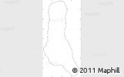 Blank Simple Map of Grand Comore, cropped outside, no labels