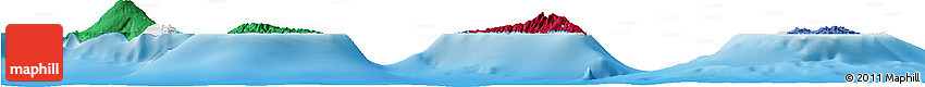 Flag Horizon Map of Comoros, shaded relief outside Flag Horizon Map of Comoros, shaded relief outside