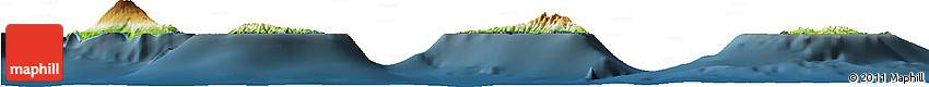 Physical Horizon Map of Comoros, darken
