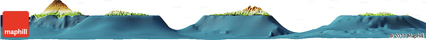 Physical Horizon Map of Comoros, satellite outside