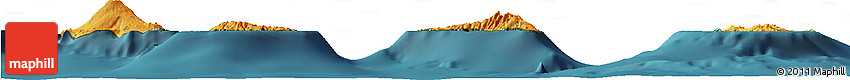 Political Horizon Map of Comoros, satellite outside