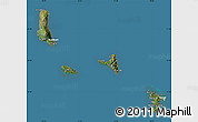 Satellite Map of Comoros, lighten, desaturated, land only