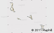 Shaded Relief Map of Comoros, cropped outside