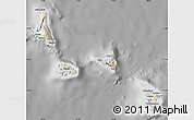 Shaded Relief Map of Comoros, desaturated