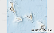 Shaded Relief Map of Comoros, lighten