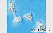 Shaded Relief Map of Comoros, physical outside