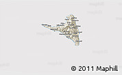 Shaded Relief 3D Map of Nzwani, cropped outside