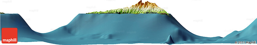 Physical Horizon Map of Nzwani, satellite outside