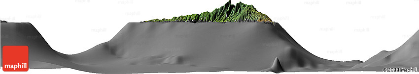 Satellite Horizon Map of Nzwani, desaturated