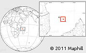 Blank Location Map of Nzwani, highlighted country, within the entire country