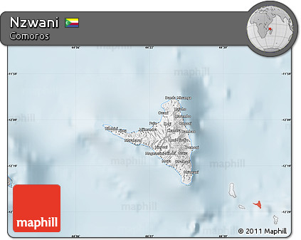 Gray Map of Nzwani