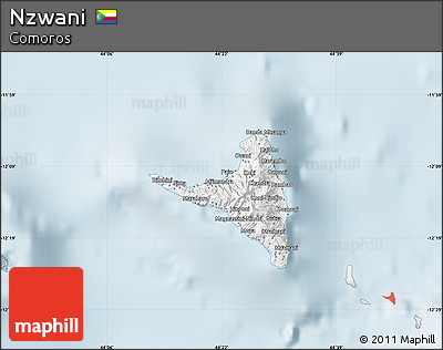 Gray Map of Nzwani