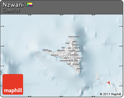 Gray Map of Nzwani