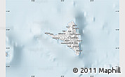 Gray Map of Nzwani, single color outside