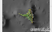 Satellite Map of Nzwani, darken, desaturated