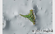 Satellite Map of Nzwani, lighten, semi-desaturated