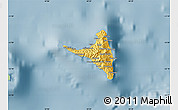 Savanna Style Map of Nzwani, single color outside