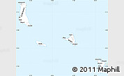 Classic Style Simple Map of Comoros, single color outside