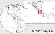 Blank Location Map of Atenas