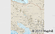 Shaded Relief Map of Alajuela