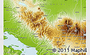 Physical Map of San Ramon