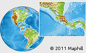 Physical Location Map of Oreamuno