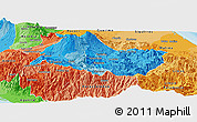 Political Shades Panoramic Map of Cartago