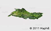 Satellite Panoramic Map of Cartago, cropped outside