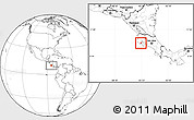 Blank Location Map of Hojancha