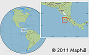 Savanna Style Location Map of Hojancha