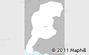 Gray Simple Map of Hojancha