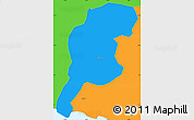 Political Simple Map of Hojancha