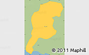 Savanna Style Simple Map of Hojancha