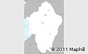 Gray Simple Map of Liberia