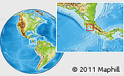 Physical Location Map of Garabito