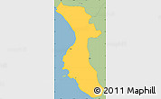 Savanna Style Simple Map of Garabito